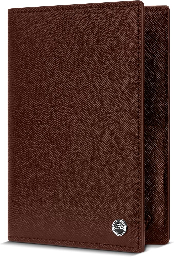 2 Passport Holder - Travel Essentials, RFID Blocking Wallet Credit Card Organiser, Plain Accessories Slim Cover For Men & Women | Travel Essentials