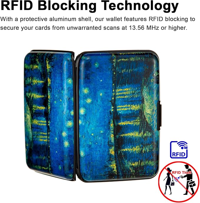 Credit Card Holder Small RFID Blocking Wallet Business Metal Slim Mini Aluminum Hard Case for Women Men