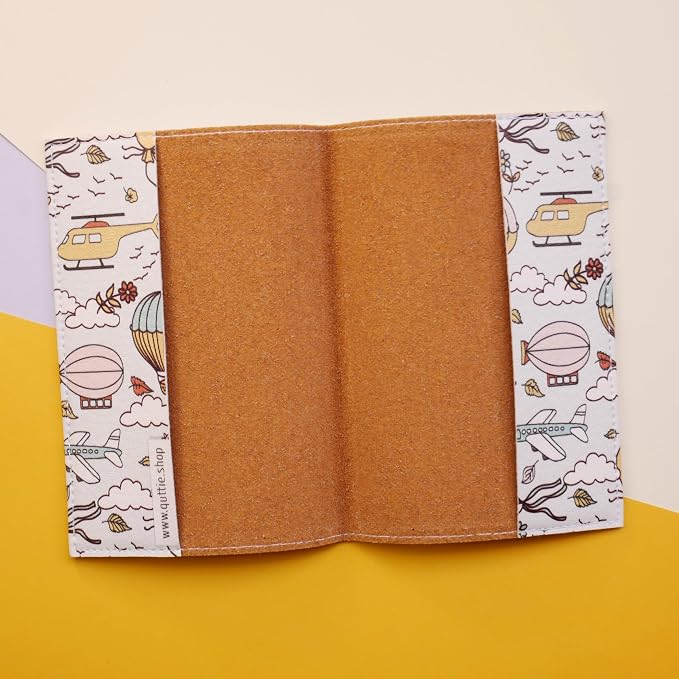 Passport Cover for Kids, Women and Men, Cute Travel Passport Holder (Dirigible Pattern)