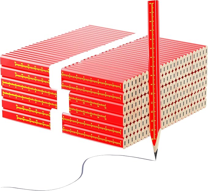 KR. LIF 110 PCS Construction Carpenter Pencils, Carpenter Marking Pencil for Woodworking Concrete Scriber Marking Tool pica pencils(110)