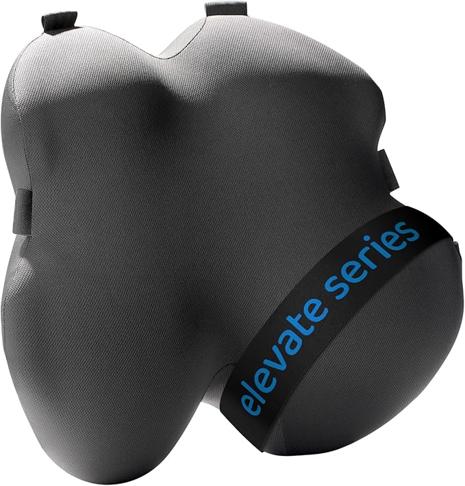 Everlasting Comfort Lumbar Support Pillow for Office Chair - Memory Foam Back Cushion for Car Seat - Promotes Better Posture, Back Pain Relief - Ideal Gaming and Desk Chairs Work and Home Essentials