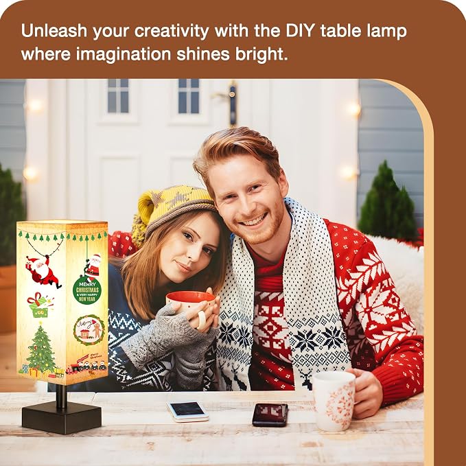 aooshine Beige Bedroom Table Lamp Set - Bedside Lamps for Nightstand Set of 2, Minimalist Lamps for Desk, Dorm, Kids Room, Bulb Not Included | Inline Rocker Switch, Corded Electric, Bulb Not Included, 12.8" Mini Table Lamps for Bedroom, Nightstand, Des...