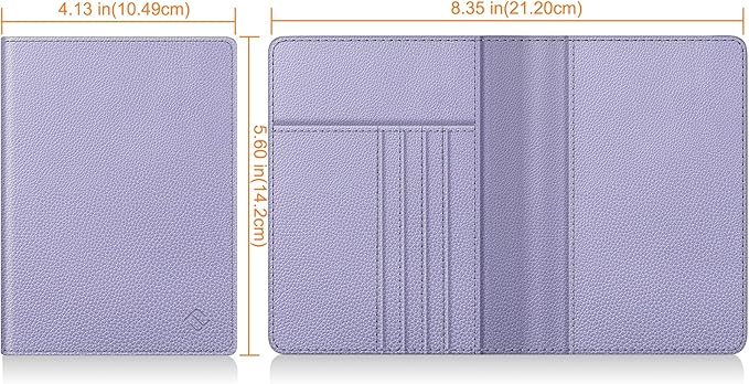 FINTIE Passport Holder, Slim Travel Wallet RFID Blocking Card Case Cover | Passport Cover Protector Essentials with Credit Card Slots, For Women/Men