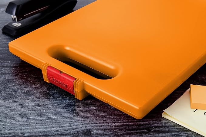 Dexas Clipcase Storage Clipboard with Handle, Orange