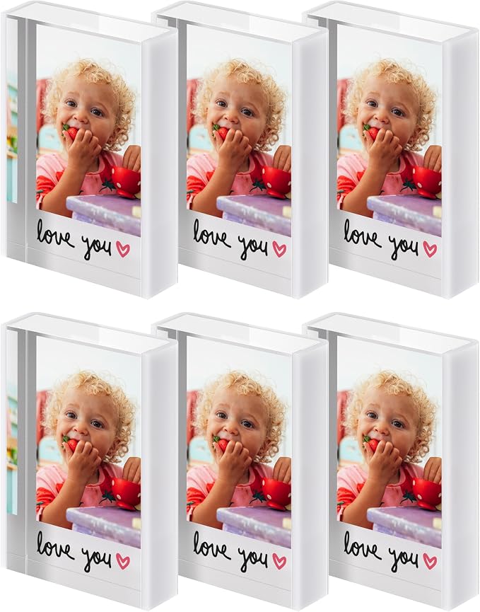 WINKINE 2x3 Mini Picture Frame for Fujifilm Instax Mini 12/41/99 Films | Small Photo Frame Compatible with Instax Mini Film and Polaroid 2x3 Photos, Freestanding Polaroid Frame for desk and shelf