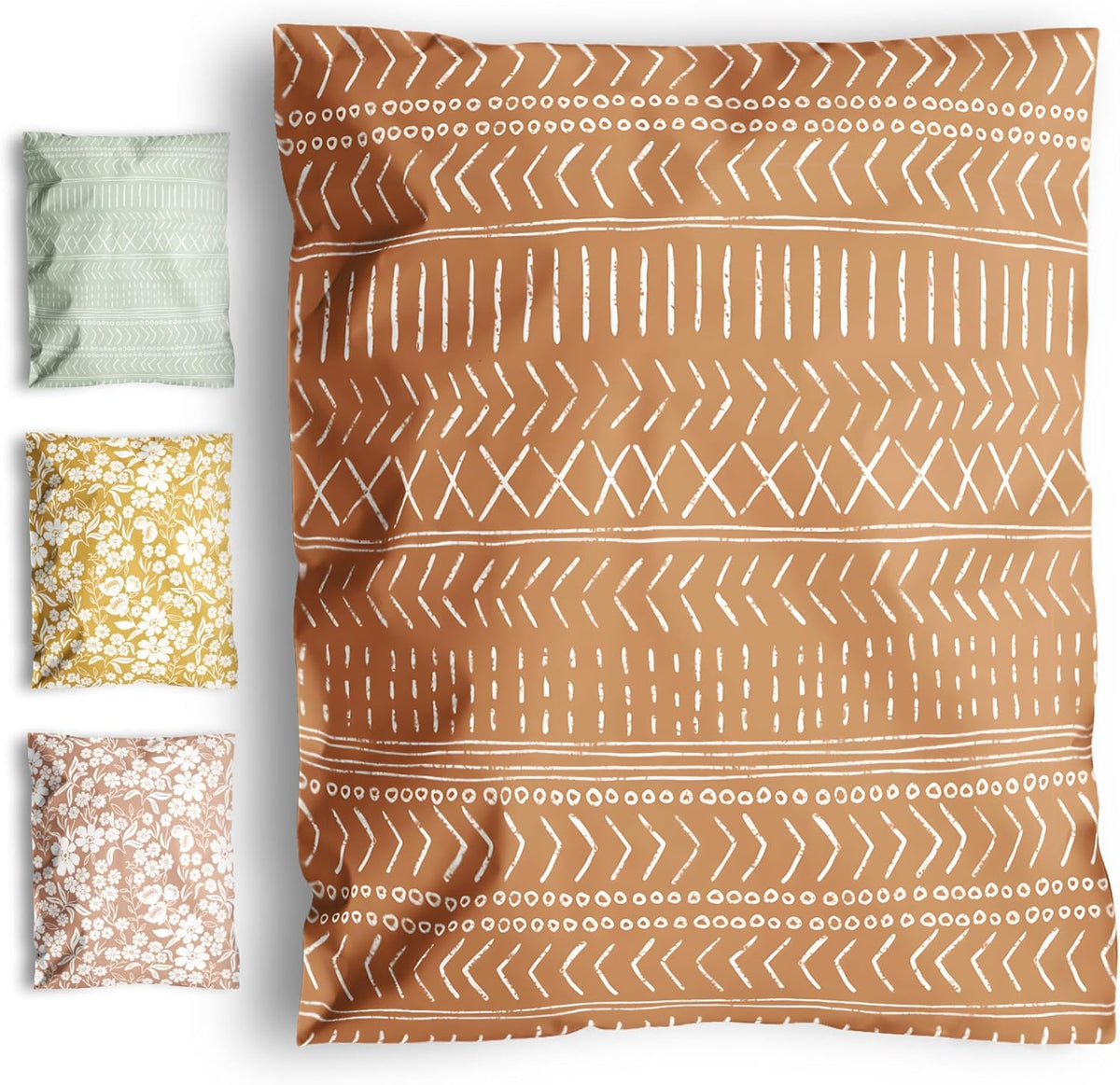 Poly Mailers 10x13 Inch 500 Pack Medium Shipping Bags Strong Thick Mailing Envelopes | Self Sealing Adhesive | Waterproof & Tear Resistant | Small Business Packaging for Clothing - Boho Brown