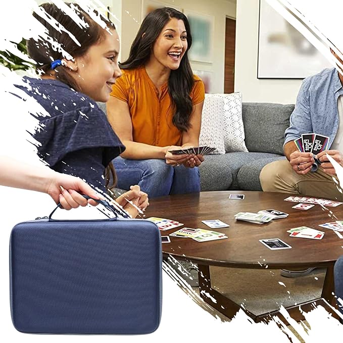 XANAD Card Game Case Fits 3000+ Cards, Fits for Baseball Sports playing card/UNO/playing card Against Humanity Card Game and All Other Card Games Expansions (Dark Blue)