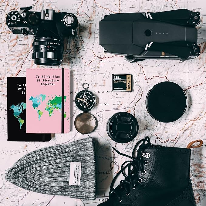 Passport Book Holder,Passport Wallet for Men Mr and Mrs Passport Holder for Women Passport Cover World Map Passport Case for Couples Christmas Traveling Passport Book Protector 2PCS