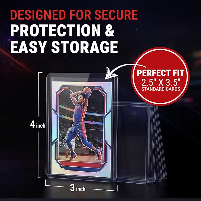 Ultra Pro Toploaders and Card Sleeves Bundle – 3" x 4" Clear Regular Toploaders & Soft Penny Sleeves for Standard Size Cards – Hard Plastic Card Protectors for Collectible Trading Cards – 200 Pack