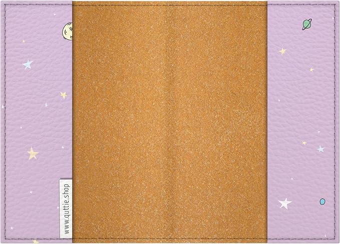 Passport Cover for Kids, Women and Men, Cute Travel Passport Holder (Space Unicorn)