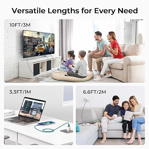 Basesailor USB Type C Charger Cable 3.3FT 2Pack,Car Charging Cord for New iPhone 17 16 Pro Max Plus 2024,Samsung Galaxy S24 S23 S22 S21 S20 S10 FE Plus Ultra,A55 A54 A53 A52 A51,Google Pixel 8 9 XL