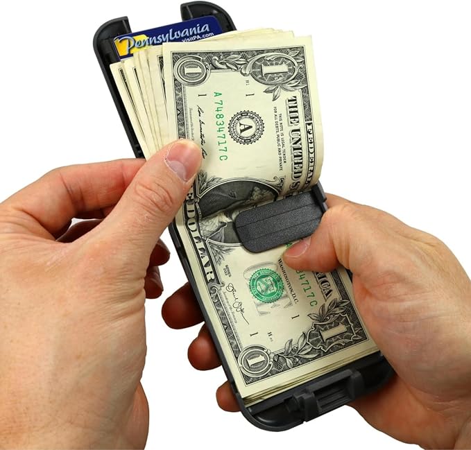 Flipside Wallets 4 RFID Blocking Wallet for Men with Removable Money Clip - Slim, Secure and Crush Resistant