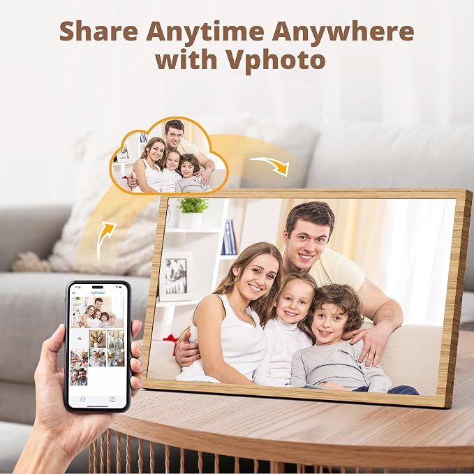 Dragon Touch Large Digital Picture Frame 21.5 inch Screen WiFi Digital Photo Frame Display, 32GB Storage, Auto-Rotate, Share Photos via App, Email, Cloud, Classic 21（Not Touchscreen）