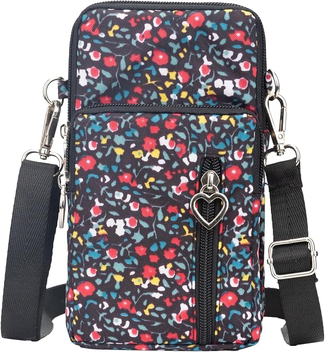 Small Crossbody Bag for Women - Mini Phone Purses with Crossbody Strap and Wallet - Nylon Arm Bag