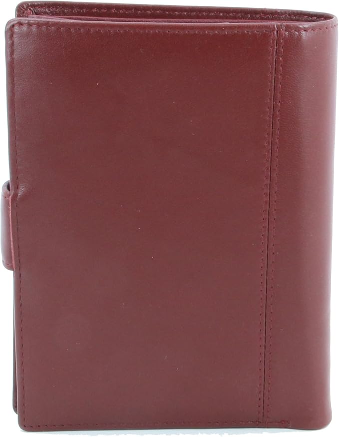 Genuine Sheep Leather Smart Family Size Passport Travel Wallet/Holder (ruby woo)