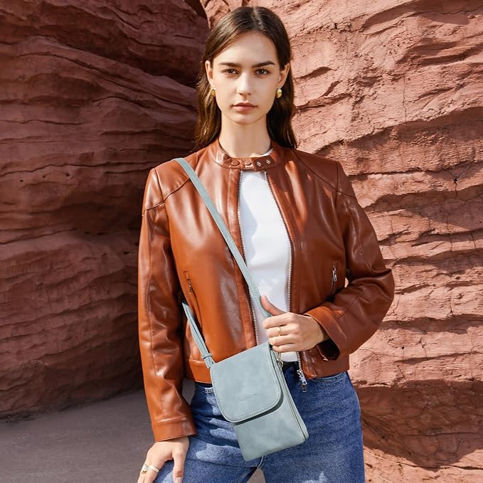 BOSTANTEN Small Crossbody Bag for Women Designer Cell Phone Purse | Vegan Leather, Multiple Pockets, Card Slots, Compact Size for Phone, Cards and Keys, Daily Travel Shopping Use