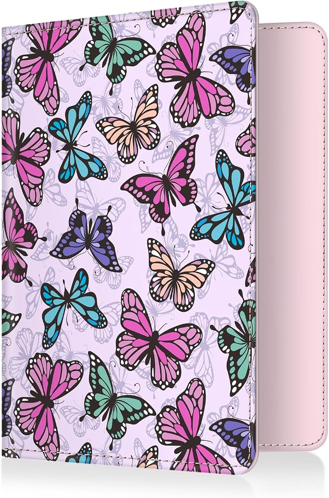 FINTIE Passport Holder, Slim Travel Wallet RFID Blocking Card Case Cover | Passport Cover Protector Essentials with Credit Card Slots, For Women/Men