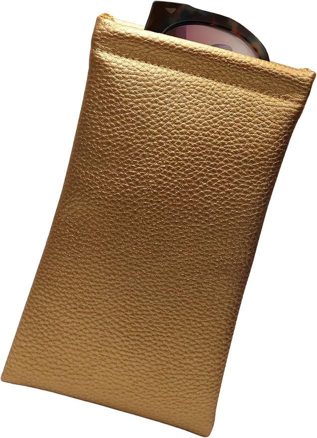 Soft Sunglasses case | Large Glasses Case Holder - Eyeglass Pouch Squeeze Top | Glasses pouch Lightweight Extra Layers