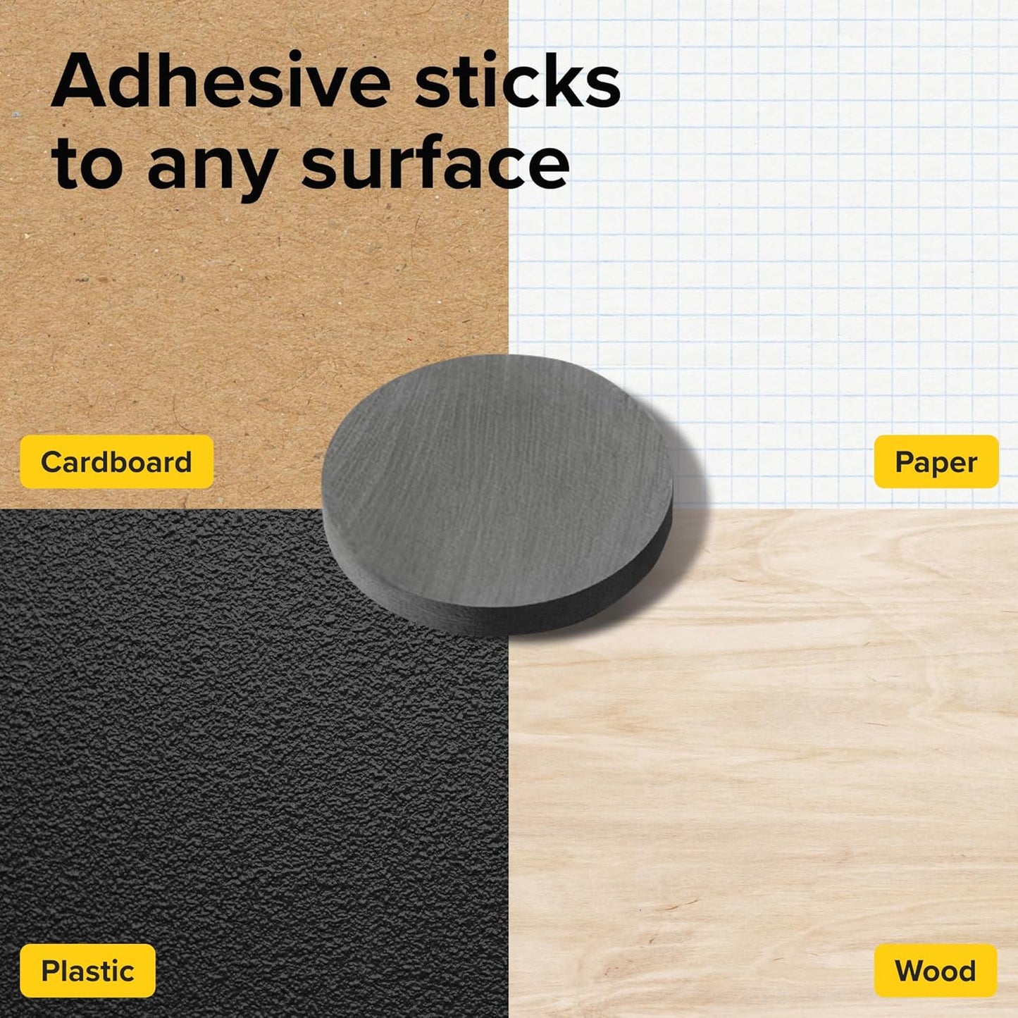 Ferrite Magnet 90 Pack Include 45 of 0.7" x 0.2" Non-Adhesive and 45 of 0.7" x 0.12" VHB Adhesive