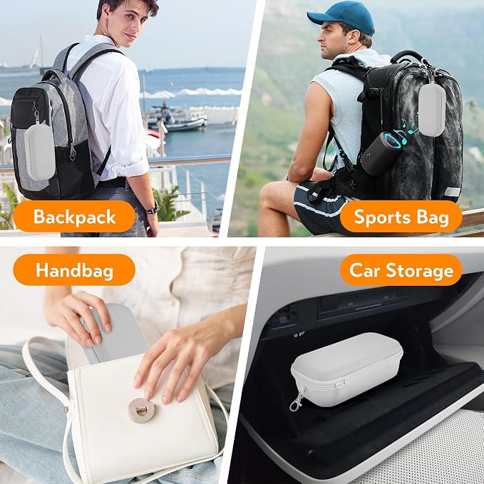 Double Eyeglasses Case, Hard Shell Dual Glasses Case Travel Sunglasses Organizer for Men Women