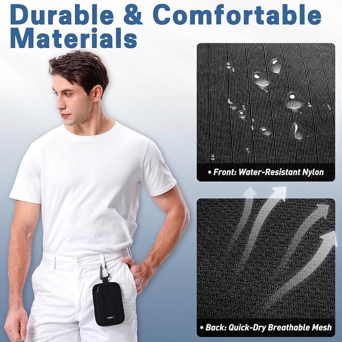 YOYI YOYI RFID Blocking Hidden Stash Clip, Travel Wallet Water-Repellent | Water-repellent fabric, RFID blocking liner, multiple carry options — hidden stash clip secures cards and cash on the go