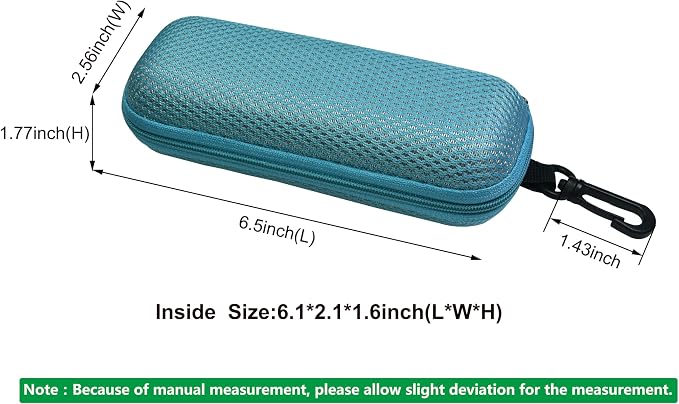 Unisex Semi-Hard Shell Eyeglasses Cases(3 Pack), Protective Case For Glasses