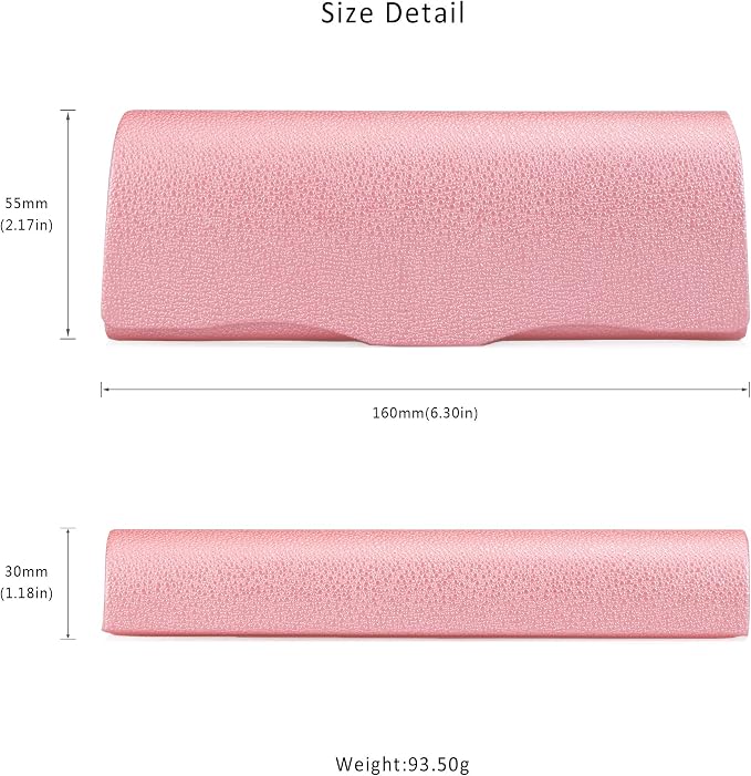 LifeArt Eyeglass Case Hard Shell, Portable Sunglass Case, Fashionable PU Leather Eyeglass Case, Lightweight