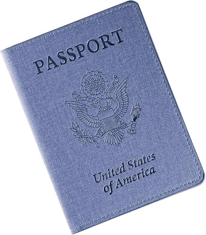Passport Holder, Passport Wallet For Women (Purple)