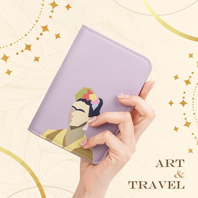 Lychii Passport Holder, RFID Blocking Travel Wallet, Slim Passport Cover | PU Leather Protector Case for Quick TSA Access, Secure Boarding Passes & ID Cards for Men Women, Travel Accessories