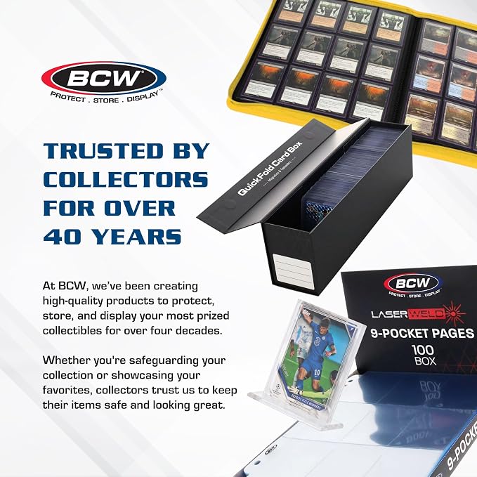 BCW Monster Box - 5ct Trading Card Storage Box | Holds 3200 Cards | Sports & TCG Card Organizer