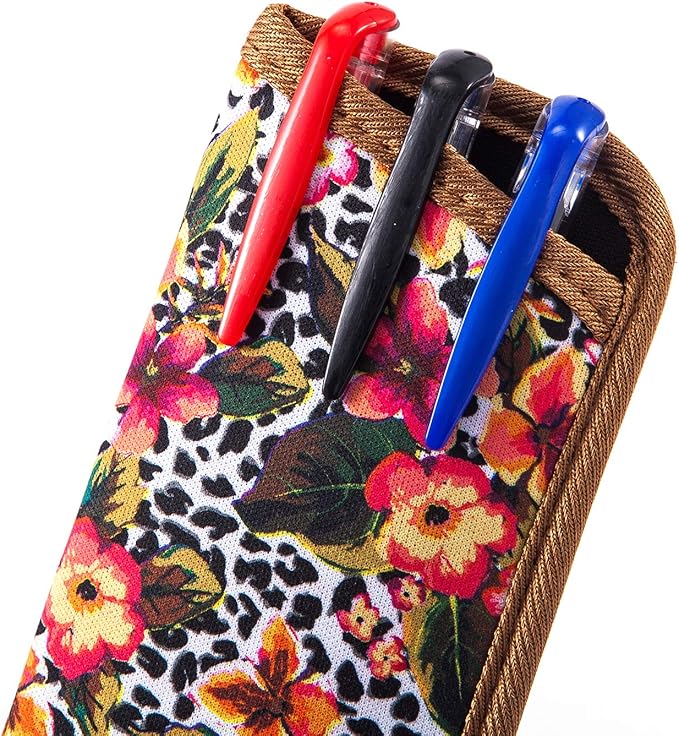 TRIUMPH VISION Reading Glasses Pouch Eyeglass Sleeve Soft Case Slim 3 Pack | Alternative to Bulky Case Lightweight，Neoprene Lined Padded Protect Optical lens Slip in, Cute Pattern Portable for Daily Use