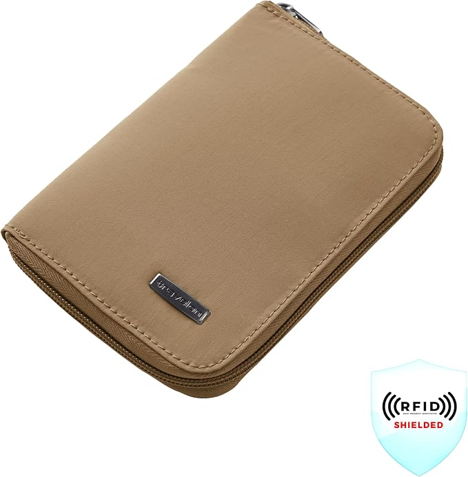 Travelon RFID Blocking Passport Zip Wallet