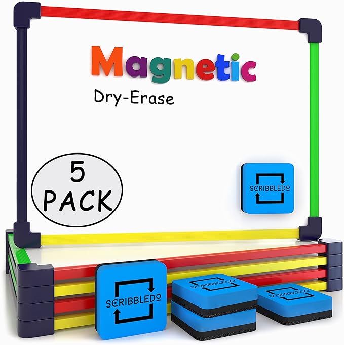 Magnetic Dry Erase Board for Kids Whiteboard 9”x12” Includes White Board for Kids Writing Learning & Drawing Art Educational Toy