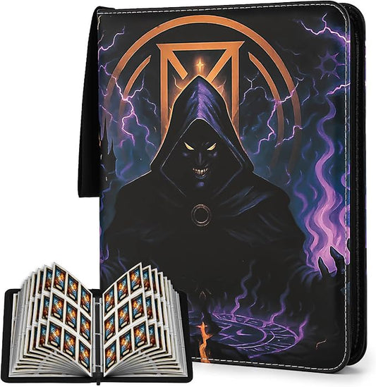 9 Pocket Card Binder for MTG/YGO/PTCG/Game Cards, Holds 720 Cards,Premium Card Collector Book for TCG Players,Toys Gifts for Kids-Purple