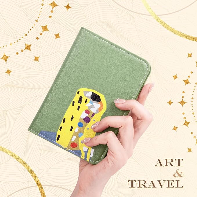 Lychii Passport Holder, RFID Blocking Travel Wallet, Slim Passport Cover | PU Leather Protector Case for Quick TSA Access, Secure Boarding Passes & ID Cards for Men Women, Travel Accessories