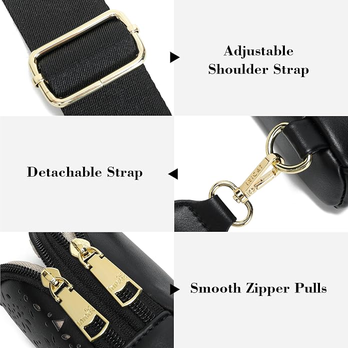 Lightweight Small Crossbody Sling Bag for Women | Mini Travel Purse,Multi-pocket with Card Slots,Durable Vegan Leather,Everyday Carry