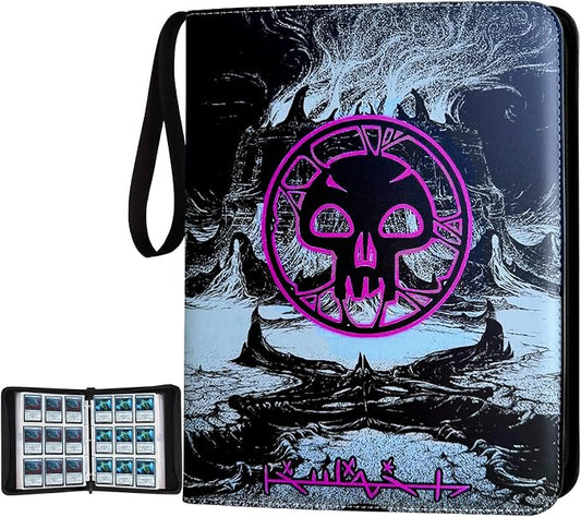 9 Pocket Card Binder, 720 Double Sided Pocket Trading Card Binder, Premium PU Card Collector Album,Card Folder for MTG/YGO/PTCG/Game Cards(Purple)