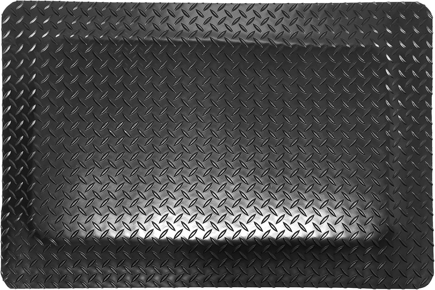 Rhino Mats, American Classic Diamond Anti-Fatigue Mats, Industrial Ergonomic Comfort Standing Mat for Work, Home, Garage, Office, Kitchen or Anywhere (Black 1" Thick, 3 FT. x 25 FT.)