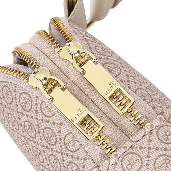 Anti Theft Crossbody Bag for Women, Small RFID Blocking Sling Purse with Zipper Lock for Travel, Vegan Leather