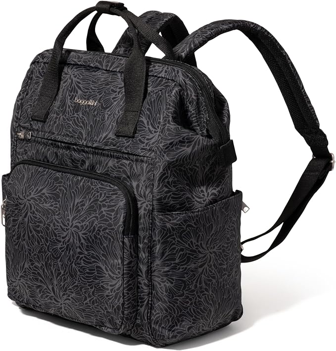 Baggallini Securtex Anti-Theft Windsor Backpack for Travel, Work & College, RFID & Locking Zipper, Up to 16" Laptop