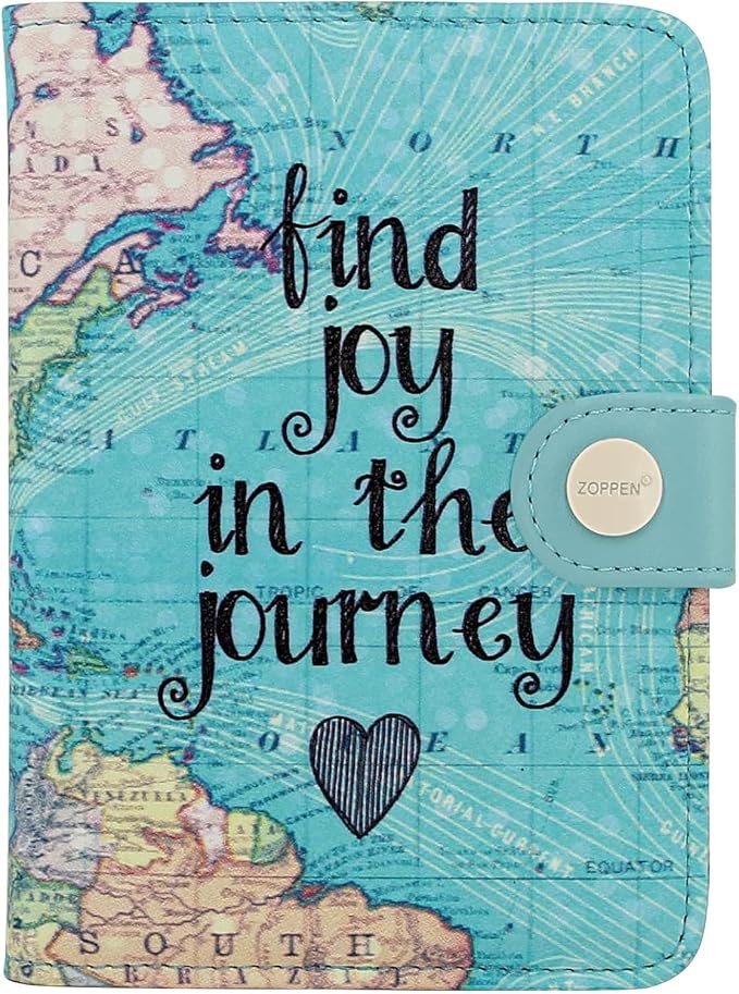 Passport Holder Women, Passport Cover Travel Wallet Rfid Blocking Passport Wallet Cover Case Travel Essentials Document Organizer, Map