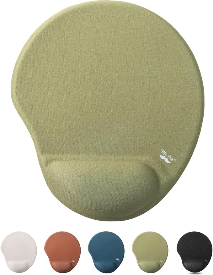 Mr. Pen- Ergonomic Mouse Pad with Wrist Rest | Breathable Fabric with Memory Foam Cushion, Non-Slip Rubber Base, Gel Mouse Pad with Wrist Support