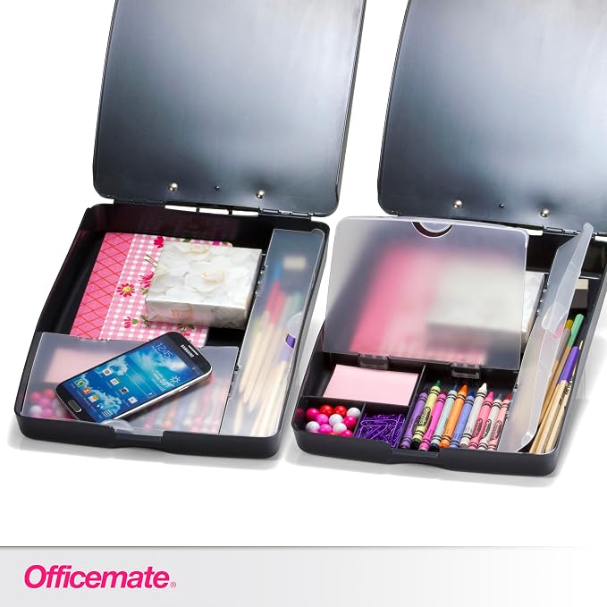 OIC83333 - CLIPBOARD,BOX,6 COMP,CC