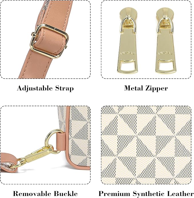Lightweight Small Crossbody Sling Bag for Women | Mini Travel Purse,Multi-pocket with Card Slots,Durable Vegan Leather,Everyday Carry