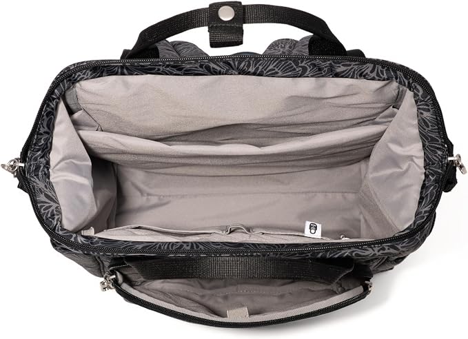 Baggallini Securtex Anti-Theft Windsor Backpack for Travel, Work & College, RFID & Locking Zipper, Up to 16" Laptop