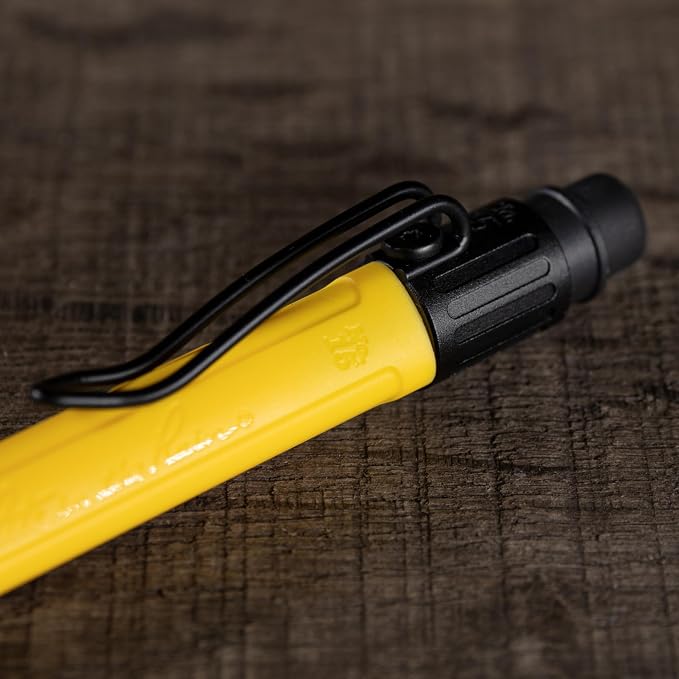Rite in the Rain Weatherproof Mechanical Pencil, Yellow, Black, Orange Barrel, 1.3mm Dark Lead (No. IND15)