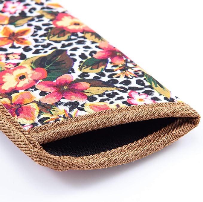 TRIUMPH VISION Reading Glasses Pouch Eyeglass Sleeve Soft Case Slim 3 Pack | Alternative to Bulky Case Lightweight，Neoprene Lined Padded Protect Optical lens Slip in, Cute Pattern Portable for Daily Use