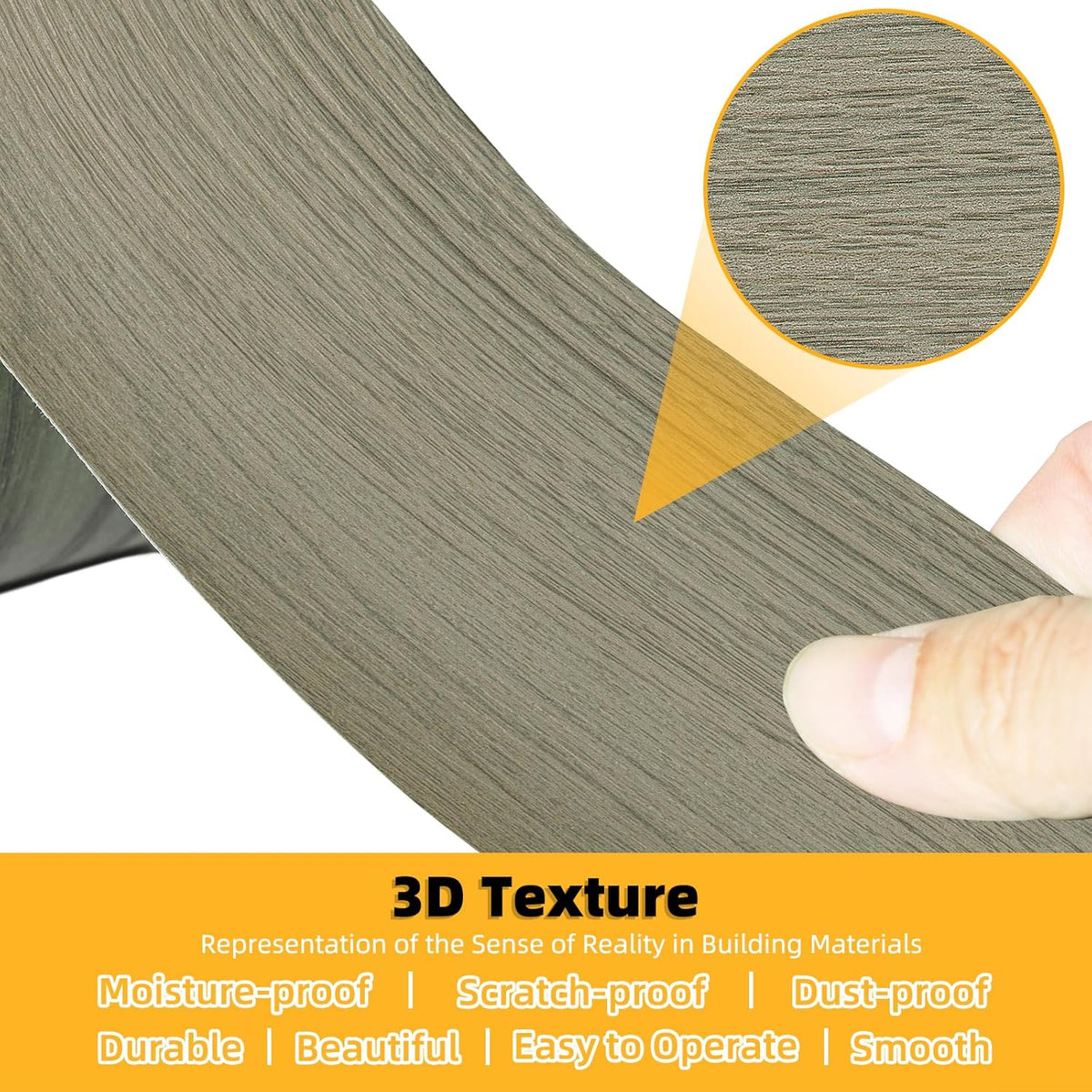 GSCIT Club Walnut Wood Tape, 2.4 inch X 15ft Self Adhesive Wood Grain Repair Tape Silver Walnut Repair Patch for Tables, Chairs, Baseboards, Doors, Windows, Floors