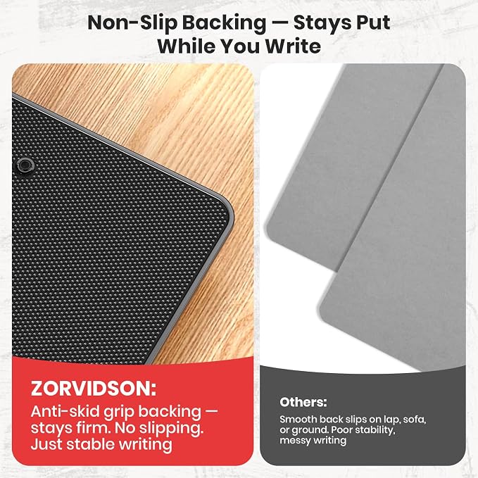 Clipboard with Pen Holder, Aluminum Protection Edge, Dual Clips (2-in-1 Holds Paper & Pen), A3 Size 11" x 17", Heavy Duty Portable Writing Board, for Classroom Office School Doctor Coach(Black,1 Pack)