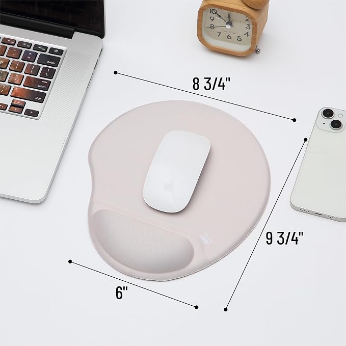 Mr. Pen- Ergonomic Mouse Pad with Wrist Rest | Breathable Fabric with Memory Foam Cushion, Non-Slip Rubber Base, Gel Mouse Pad with Wrist Support
